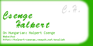 csenge halpert business card